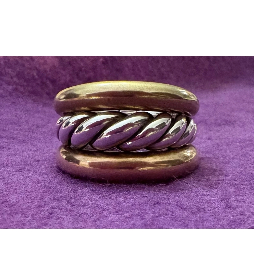 David Yurman Gold and Silver Women's Ring